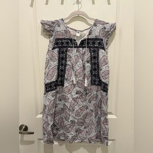 Old Navy Paisley Print Dress in Pink and Black